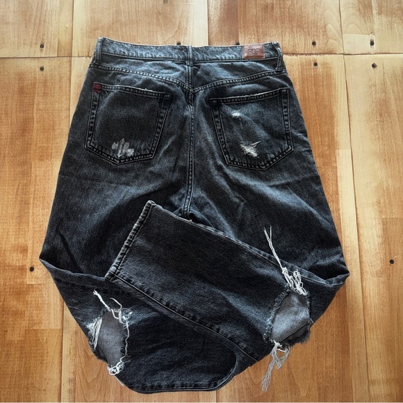 BDG Urban Outfitters Black Distressed Women's Wide Leg Jeans - Picture 4 of 4